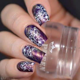 PUEEN Nail Art Stamping Plate - Secret Garden 01 - Theme Park Collection 125x65mm Unique Nailart Polish Stamping Manicure Image Plates Accessories Kit - BH000712