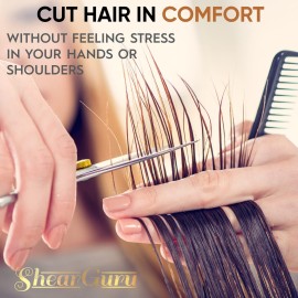 ShearGuru Professional Barber Kit/Salon Haircut Scissors Cutting Set - 6.5-Straight Edge Razor Sharp Barber Scissors + Texturizing Thinning Shears Styling Hair for Women Men ShearGuru Professional Barber Kit/Salon Haircut Scissors Cutting Set - 6.5-Straight Edge Razor Sharp Barber Scissors + Texturizing Thinning Shears Styling Hair for Women Men