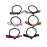LOVEF 6 Pcs Simple Korean Elastic Double Knotted Bows Rubber Band Elastic Head Tie Hair Band Girls Hair Accessories for Women Headwear