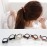 LOVEF 6 Pcs Simple Korean Elastic Double Knotted Bows Rubber Band Elastic Head Tie Hair Band Girls Hair Accessories for Women Headwear