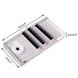 G2PLUS Glass False Lash Holder, 4\'\' x 2\'\' x 0.4\'\'Lash Pallet for Lash Extensions, 2-in-1 Crystal False Lashes Adhesive Glue Pallet Holder for Eyelash Extensions G2PLUS Glass False Lash Holder, 4\'\' x 2\'\' x 0.4\'\'Lash Pallet for Lash Extensions, 2-in-1 Crystal False Lashes Adhesive Glue Pallet Holder for Eyelash Extensions