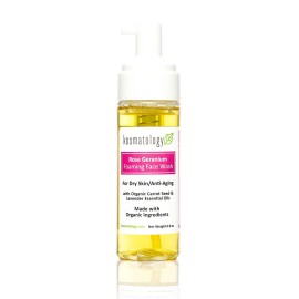 kosmatology Rose Geranium Face Wash | Smooths Skin | Reduces Fine Lines, Wrinkles & Puffiness | Gentle Foaming Cleanser with Natural Ingredients for Youthful Skin | 6 oz kosmatology Rose Geranium Face Wash | Smooths Skin | Reduces Fine Lines, Wrinkles & Puffiness | Gentle Foaming Cleanser with Natural Ingredients for Youthful Skin | 6 oz