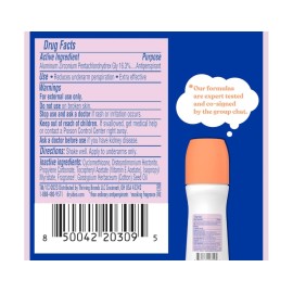 Dry Idea Anti-Perspirant Deodorant Roll-On Unscented 3.25 oz (Pack of 8)
