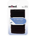 Scunci No Damage Hair Elastics, Small, Black 34 ea (Pack of 3)