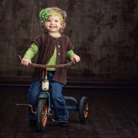 My Lello Baby Petal Flower Headbands Mixed Colors 2-Pack (Red/Green)