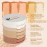 FantasyDay 5 Colors Long-Lasting Lightweight Multi-layer Matte Loose Setting Powder Pressed Face Makeup Concealing Shading Powder Foundation for All Skin Tones, Minimizes Fine Lines & Imperfections