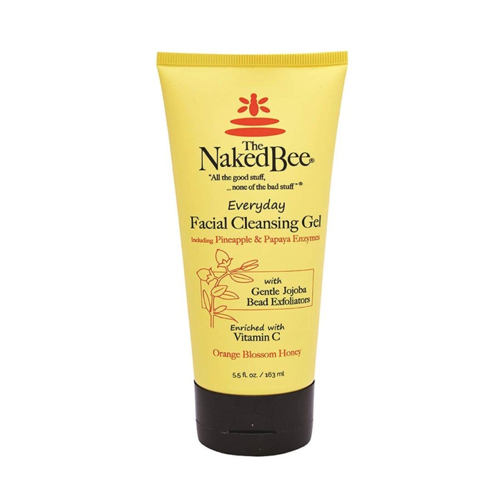 The Naked Bee Gel Cleanser Facial Wash (5.5 oz) Hydrating & Moisturizing - Daily Gel Cleanser Face Wash for All Skin Type with Orange Blossom Honey