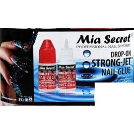 3pcs Mia Secret Strong-Jet Clear Drop On Nail Glue - Fast Drying and Long Lasting