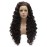 Lushy Long Curly Auburn Brown Mix Wig Full Density Half Hand Tied Heat Friendly Synthetic Lace Front Wig