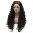 Lushy Long Curly Auburn Brown Mix Wig Full Density Half Hand Tied Heat Friendly Synthetic Lace Front Wig