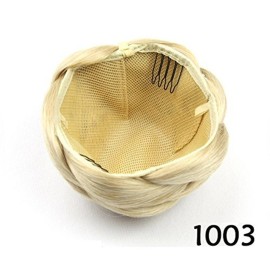 Funyn Synthentic Hair Bun Donut Braided Hair Chignon Hairpieces Accessories Large Size(1003)