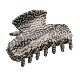 French Amie Chic Opera Small 2 Handmade Celluloid Jaw Hair Claw Clip Clamp Clutcher for Women and Girls, Made in France (Opera)