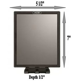 Ace Fog Resistant Shower Mirror, Black (1954984) Ace Fog Resistant Shower Mirror, Black (1954984)