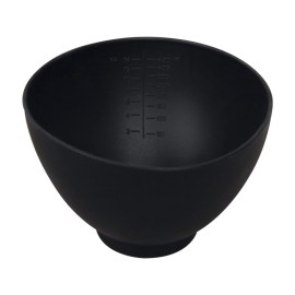 ForPro Professional Collection Silicone Mixing Bowl, Black, Flexible, Odorless, for Mixing Facials, Massage, Body & Other Products, 14 oz