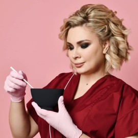 ForPro Professional Collection Silicone Mixing Bowl, Black, Flexible, Odorless, for Mixing Facials, Massage, Body & Other Products, 14 oz