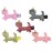 allydrew Elegant Kitties Glitter Crown Girls Hair Clip Sparkly Kitten Hair Clips, set of 5