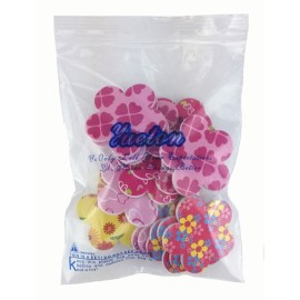 yueton 20pcs Flower Shape Colorful Printing Style Double Sided Nail Files Emery Board Cosmetic Manicure Pedicure Tool