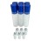 Beauticom Glass Roll on Bottle 10ml ~ 1/3 oz with Metal Cap, Stainless Steel Roll Balls for Essential Oil, Aromatherapy, Perfume, Lip Gloss, Lip Balm (BLUE) (6 Bottles per order)