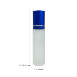 Beauticom Glass Roll on Bottle 10ml ~ 1/3 oz with Metal Cap, Stainless Steel Roll Balls for Essential Oil, Aromatherapy, Perfume, Lip Gloss, Lip Balm (BLUE) (6 Bottles per order) Beauticom Glass Roll on Bottle 10ml ~ 1/3 oz with Metal Cap, Stainless Steel Roll Balls for Essential Oil, Aromatherapy, Perfume, Lip Gloss, Lip Balm (BLUE) (6 Bottles per order)