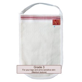 EBSEM Turkish Bath Hamam Hammam Spa Exfoliator Peeling Glove Kese Mitt Exfoliating Gloves for face, body, arms, legs,feet (Grd 3 for your legs & arms sensitive skin (Mediu)
