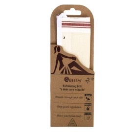 EBSEM Turkish Bath Hamam Hammam Spa Exfoliator Peeling Glove Kese Mitt Exfoliating Gloves for face, body, arms, legs,feet (Grd 3 for your legs & arms sensitive skin (Mediu)