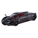Motormax Pagani Huayra Matt Black with Red Interior 1/24 Diecast Model Car