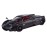 Motormax Pagani Huayra Matt Black with Red Interior 1/24 Diecast Model Car