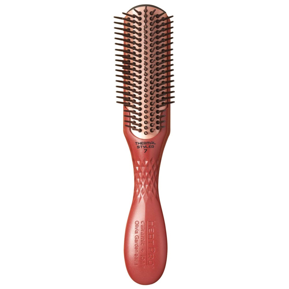 Olivia Garden Heat Pro Ceramic + Ion Thermal Styler Brush, 7