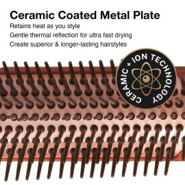 Olivia Garden Heat Pro Ceramic + Ion Thermal Styler Brush, 7