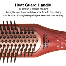 Olivia Garden Heat Pro Ceramic + Ion Thermal Styler Brush, 7