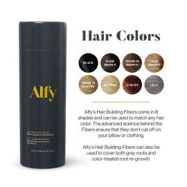 Alfy Hair Fibers for Thinning Hair - Premium-Grade Keratin Hair Building Fibers for Men and Women - Hair Thickening Fibers to Help Conceal Existing Bald Spots - (28g, Auburn) Alfy Hair Fibers for Thinning Hair - Premium-Grade Keratin Hair Building Fibers for Men and Women - Hair Thickening Fibers to Help Conceal Existing Bald Spots - (28g, Auburn)