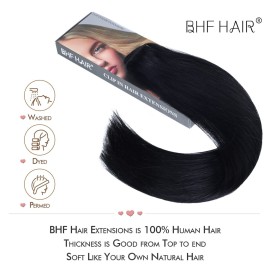 18Clip in Remy Human Hair Extensions Double Weft Thick to Ends Jet Black(1) 6pieces 70Grams/2.45oz 18Clip in Remy Human Hair Extensions Double Weft Thick to Ends Jet Black(1) 6pieces 70Grams/2.45oz