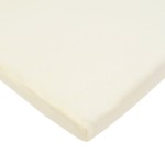 TL Care 15 x 33 Fitted Bassinet Sheet, 100% Natural Cotton Supreme Jersey Knit, Cream, Soft Breathable