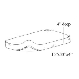 TL Care 15 x 33 Fitted Bassinet Sheet, 100% Natural Cotton Supreme Jersey Knit, Cream, Soft Breathable