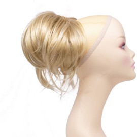 Onedor 12 inch Premium Synthetic Adjustable & Customizable Updo Style Ponytail Hair Extension with Clip on Claw Attachment (24H613)