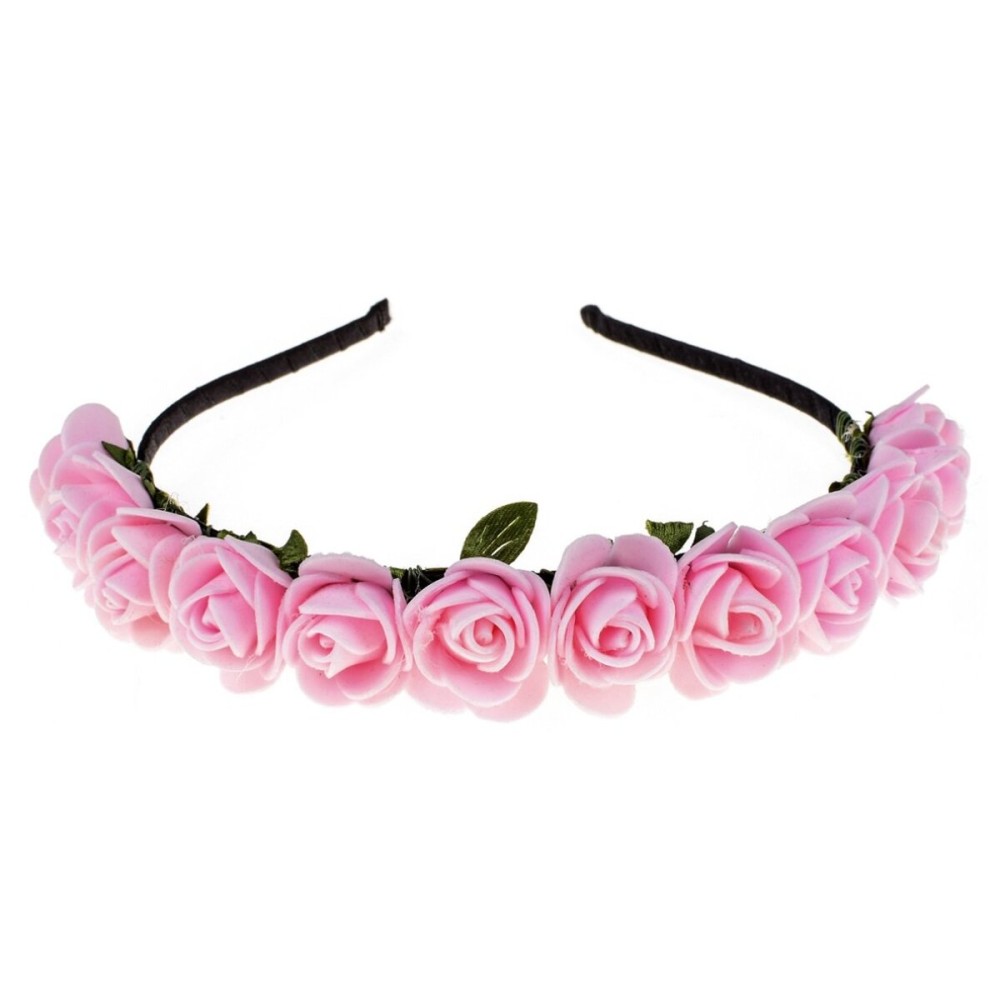 Love Sweety BOHO Floral Crown Rose Flower Headband Hair Wreath (Pink) Love Sweety BOHO Floral Crown Rose Flower Headband Hair Wreath (Pink)