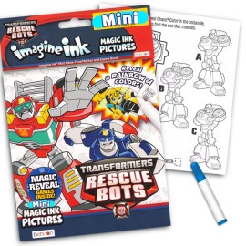 Transformers Rescue Bots Coloring and Activity Super Set - 2 Activity Books and Play Pack Filled with Stickers and Coloring Activities, Door Hanger (Transformers Rescue Bots Party Supplies)