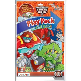 Transformers Rescue Bots Coloring and Activity Super Set - 2 Activity Books and Play Pack Filled with Stickers and Coloring Activities, Door Hanger (Transformers Rescue Bots Party Supplies)