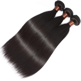 BLACKMOON HAIR Straight Human Hair One Bundle 26 Inch 100% Unprocessed Brazilian Virgin Human Hair Straight Weave Bundles Human Hair Extensions for Black Woman Natural Color BLACKMOON HAIR Straight Human Hair One Bundle 26 Inch 100% Unprocessed Brazilian Virgin Human Hair Straight Weave Bundles Human Hair Extensions for Black Woman Natural Color