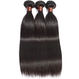 BLACKMOON HAIR Straight Human Hair One Bundle 26 Inch 100% Unprocessed Brazilian Virgin Human Hair Straight Weave Bundles Human Hair Extensions for Black Woman Natural Color BLACKMOON HAIR Straight Human Hair One Bundle 26 Inch 100% Unprocessed Brazilian Virgin Human Hair Straight Weave Bundles Human Hair Extensions for Black Woman Natural Color