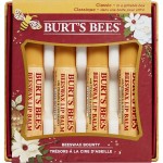 Burt\'s Bees Beeswax Bounty Classic Lip Balm Holiday Gift Set, 4 Lip Balms - Original Beeswax