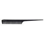 Diane Ionic Rat Tail Comb - Anti-Static Fine Tooth Comb and Hair-Cutting, Styling Tool for Women, Men, Hair Stylists, Barbers with Long Thin Handle, Black, 8 Inches, DBC043