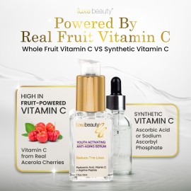 Luxe Beauty: Anti-Aging and Youth Activating Serum for Face and Eyes (1 Fl Oz)