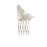 LOVEF 1Pair Delicate Retro Elegant Butterfly Hair Pin Clip Cuff Claw Side Comb, Siver/Gold