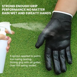 FINGER TEN Men\'s Golf Gloves for Right Left Handed Golfer Rain Grip Value 2 Pack, Golf Glove for Hot Wet Weather No Sweat Black Gray White Blue (Black, Large-Worn on Left Hand) FINGER TEN Men\'s Golf Gloves for Right Left Handed Golfer Rain Grip Value 2 Pack, Golf Glove for Hot Wet Weather No Sweat Black Gray White Blue (Black, Large-Worn on Left Hand)
