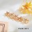 Yean Star Hair Clips Gold Hair Pins 5 Packs Make Up Headpieces for Women and Girls (Gold)