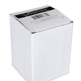 Vivaplex, 4, Large, 8 oz, Empty, Clear Glass Bottles with Black Lotion Pumps