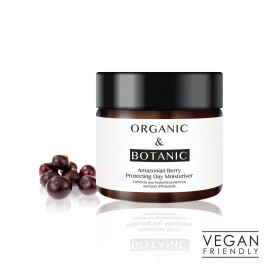 Organic & Botanic Amazonian Berry Protecting Day Moisturiser, 50ml. Premium Vegan Skincare For All Skin Types. Made In The UK.