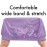 Donna Premium Collection Kids Comfort Band Bonnet Purple 11231