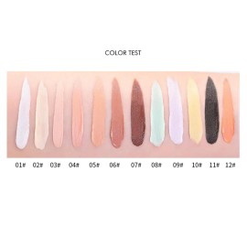 Mallofusa Single Color Face Makeup Concealer Foundation Palette Creamy Moisturizing Concealing 0.49oz (Natural)